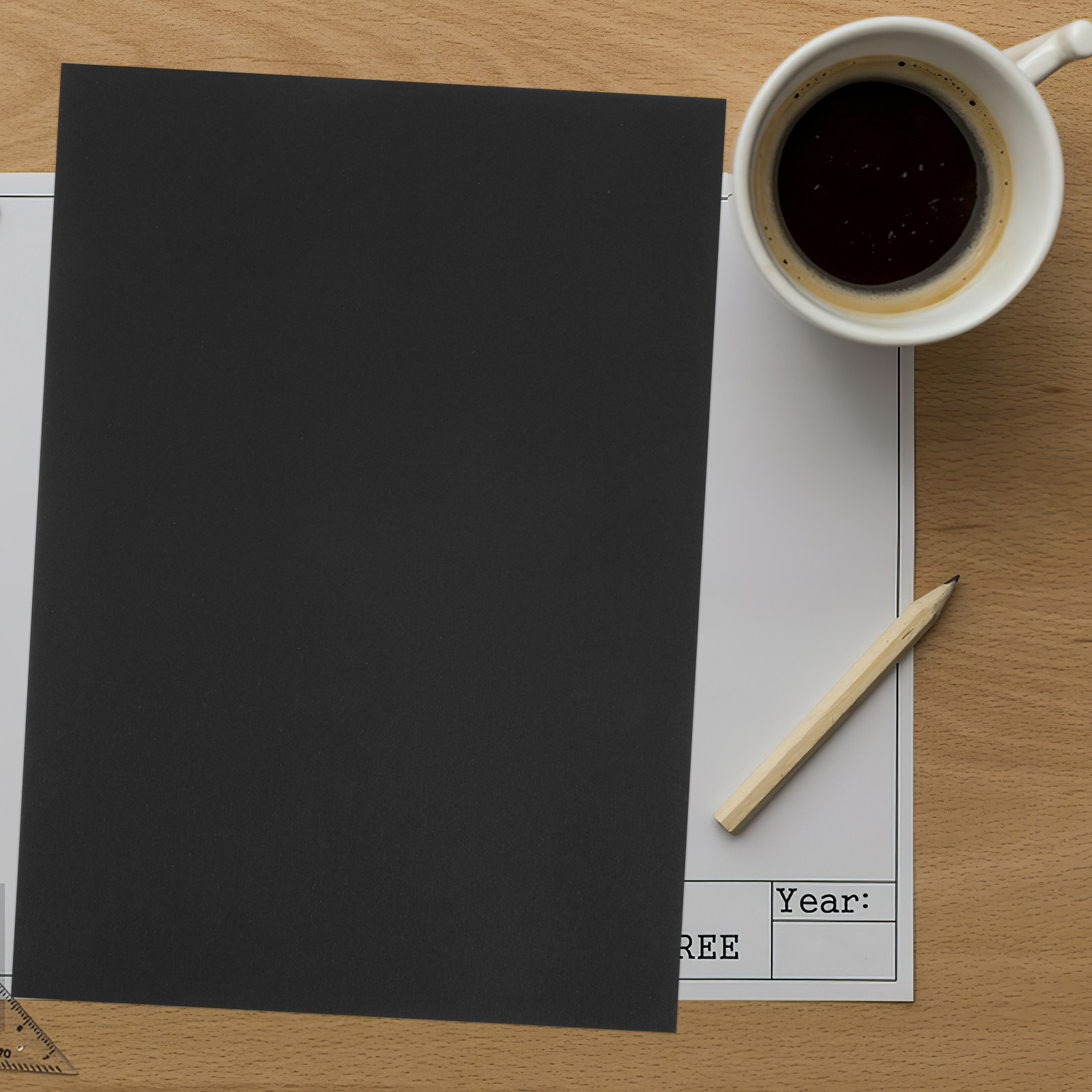 50Sheets Black Cardstock Thick - Papercraft Supply Invitation ulasan dan harga
