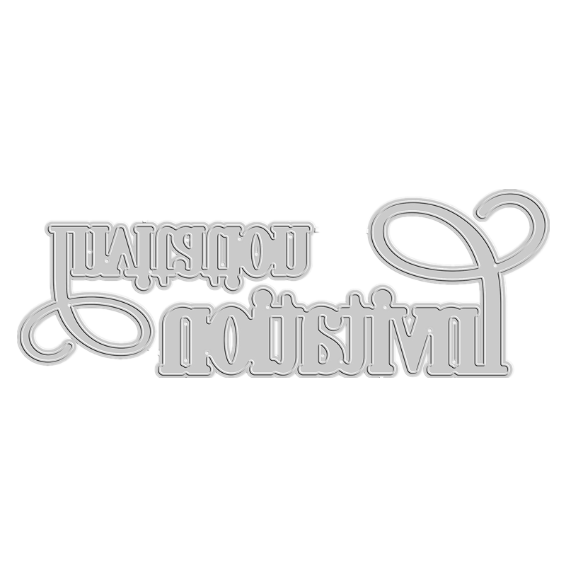 Invitation Words Metal Cutting - Papercraft Supply Invitation ulasan dan harga