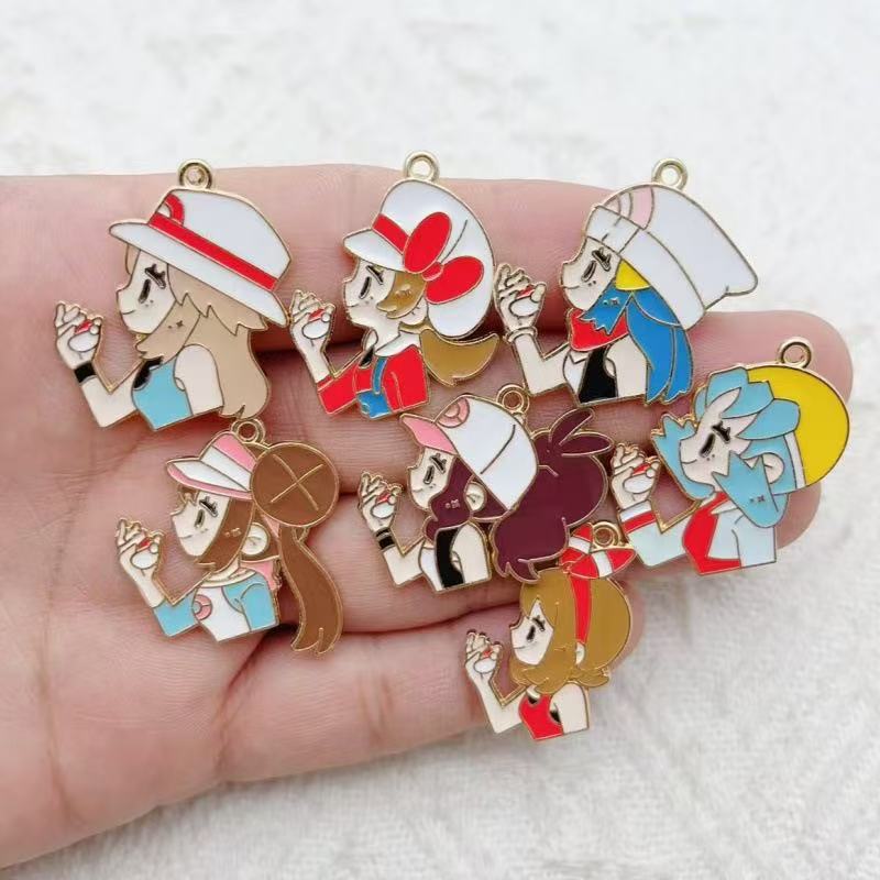 10pcs Cartoon Girl Drip Oil Al - Event Party ulasan dan harga