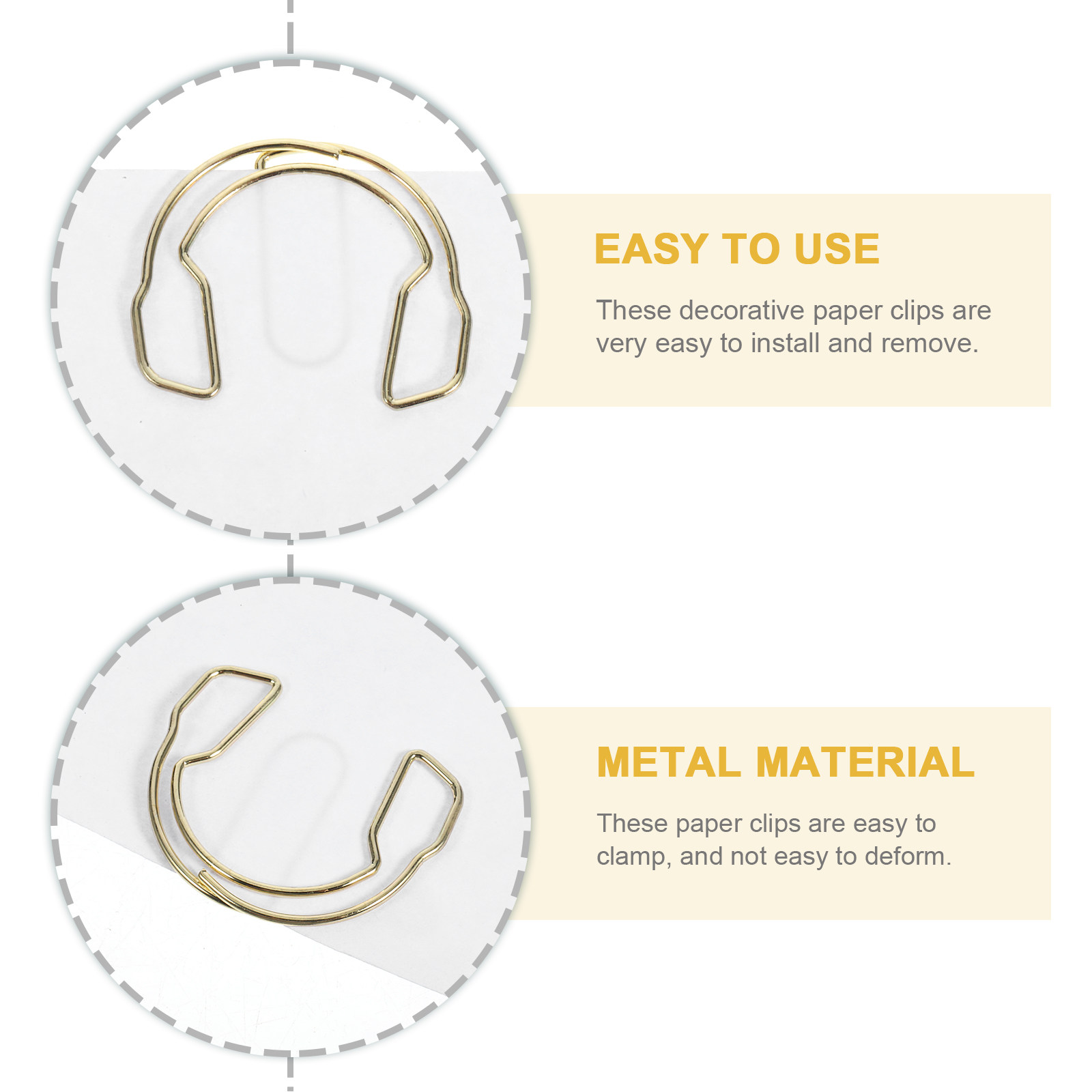 50Pcs Earphone Shape Paper Cli - Papercraft Supply Invitation ulasan dan harga