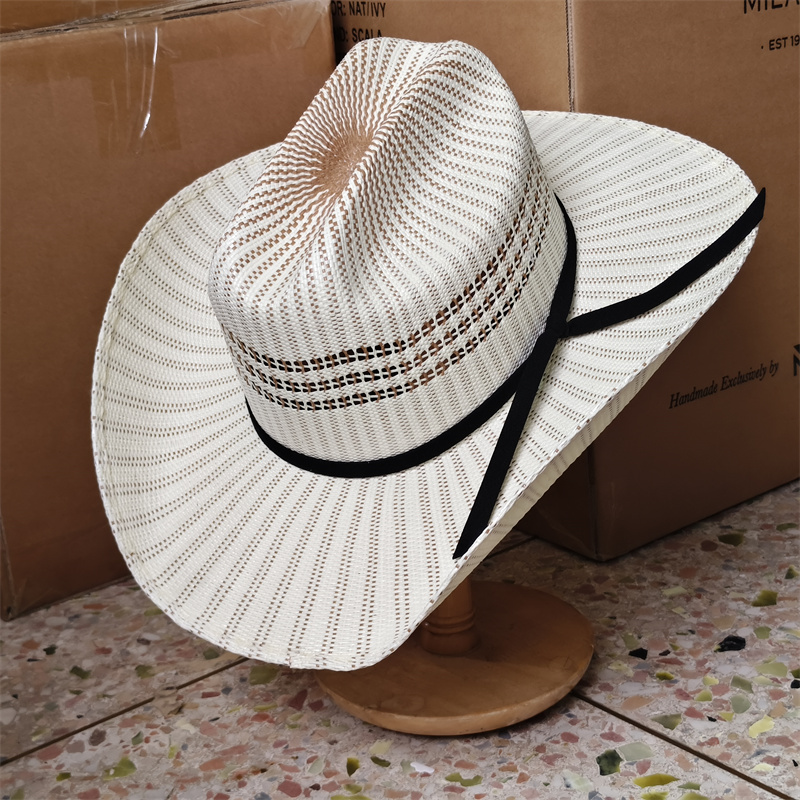 Cowboy Hat Colorful Rolled Cuf - Paper Straw Color ulasan dan harga