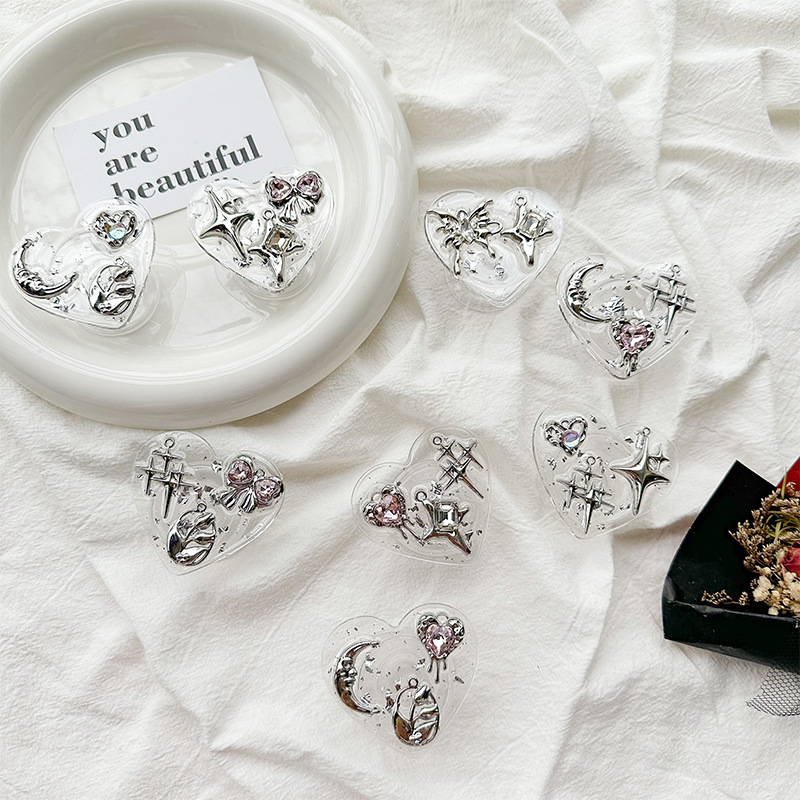 Clear Heart Phone Grip Holder  - Event Support ulasan dan harga