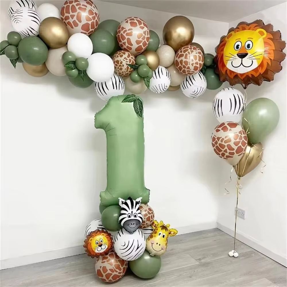 Jungle Animal Birthday Balloon - Balloon Arch Kit ulasan dan harga