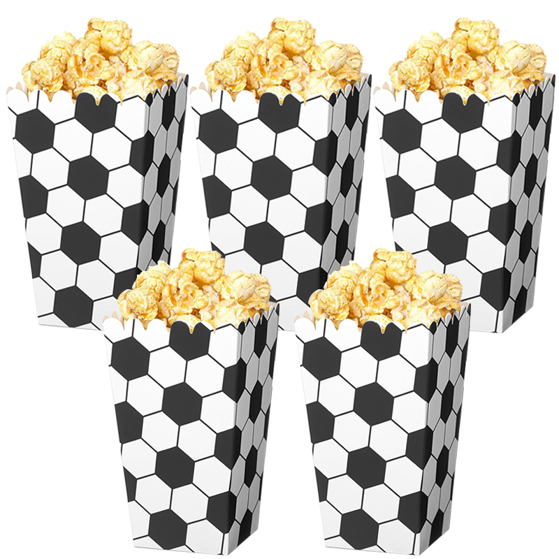 6/18Pcs  Football Popcorn Boxe - Event Party Box ulasan dan harga