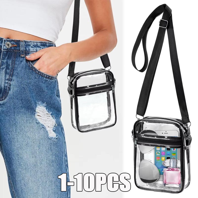 1-10PCS Women Clear Crossbody  - Event & Party Supply Photos ulasan dan harga